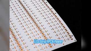 نوار LED انعطاف پذیر PCB 12 ولت فیلم سفید FPCB