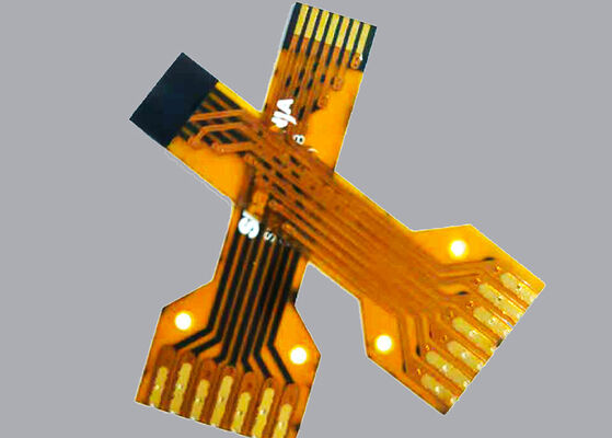 خرید صفحه مدار دو لایه FPC انعطاف پذیر با ضخامت 0.13mm برای اتصالات الکترونیکی ربات قابل تنظیم online manufacture