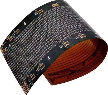 مجتمع صفحه مدار سفارشی دو لایه LED صفحه نمایش انعطاف پذیر FPC با سطح حفاظت از آتش V0 و گزینه های سفارشی