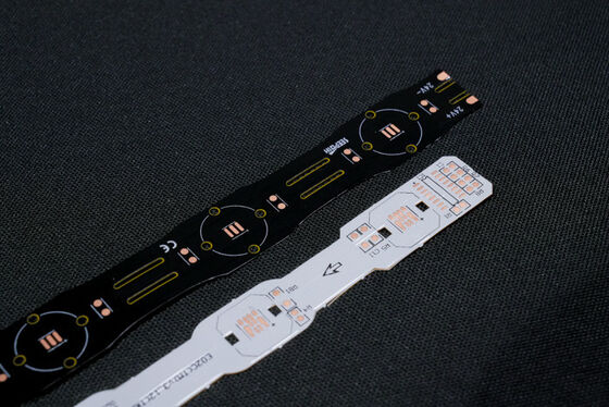 نوار روشنایی دو لایه LED FPC PCB انعطاف پذیر با سطح حفاظت از آتش V0 و طراحی سفارشی