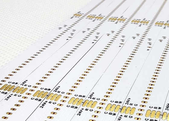 دو لایه LED COB PCB صفحه مدار انعطاف پذیر با تخته سفید و طراحی متن سیاه