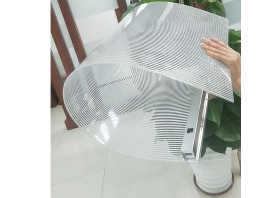 صفحه نمایش LED شفاف و انعطاف پذیر 1600+ Nits روشنایی، IP65 ضد آب راه حل های تبلیغاتی در فضای باز عمده