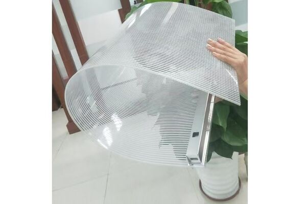صفحه نمایش شفاف انعطاف پذیر LED قابل تنظیم با روشنایی 1600+ Nits، IP65 ضد آب و دو لایه مدار برای تبلیغات بیرونی