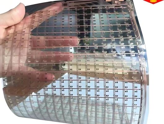 صفحه نمایش شفاف و انعطاف پذیر ال ای دی با صفحه مدار دو لایه و سطح حفاظت از آتش V0 برای نصب آسان