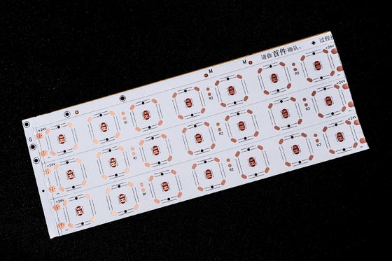 FPCB با صفحه مدار گرم LED 2835 صفحه لنز دو لایه، پوشش دو طرفه فیلم، تخته سفید، متن سیاه، OSP آنتی اکسیدان